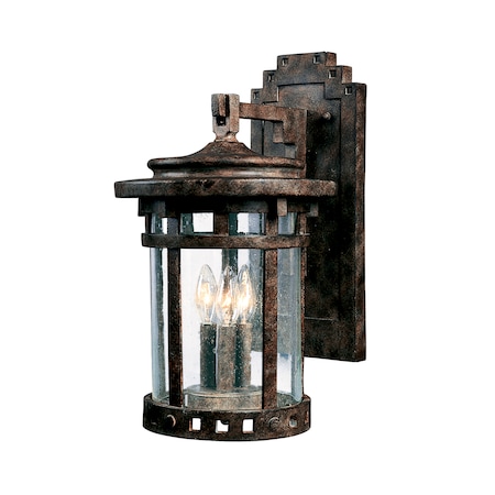Maxim Lighting Santa Barbara DC 3-Light 11" Wide Sienna Outdoor Wall Sconce 3135CDSE